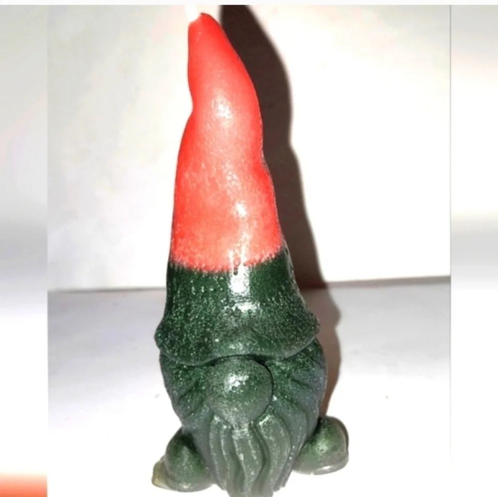 Hand crafted limited edition gnome candle